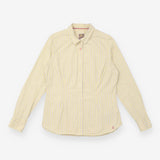 Joules Yellow Blue Striped Cotton Shirt Contrast B