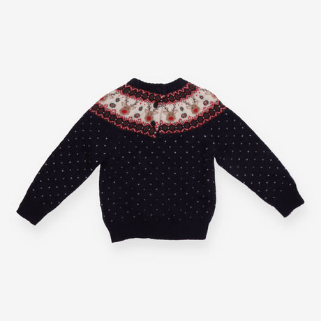 Sweater Navy rudolph fairisle