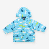 Fishermans Coat Blue Shark Print