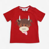 T-Shirt Red Highland Cow