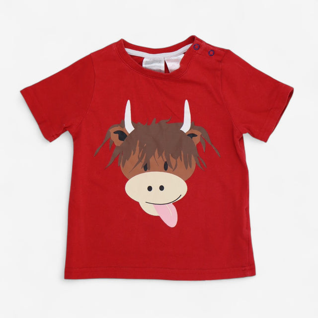 T-Shirt Red Highland Cow