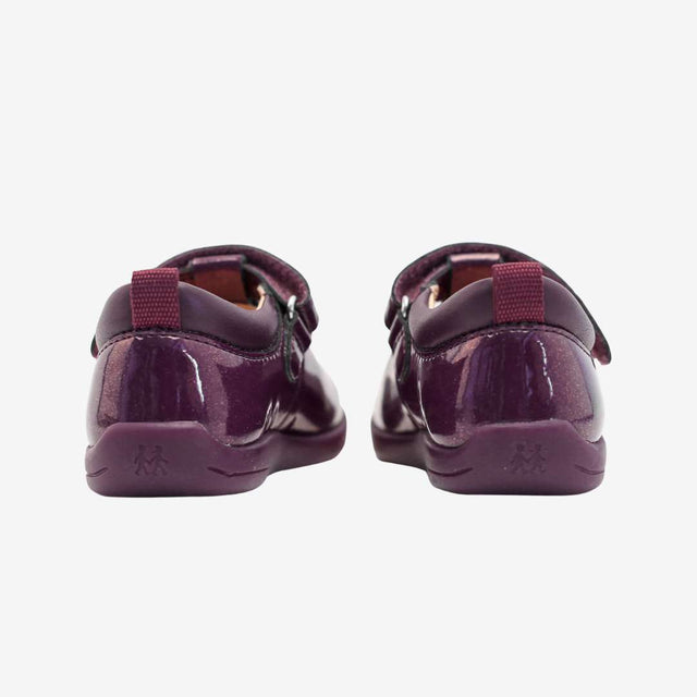 Puzzle blackcurrant glitter first walking shoe