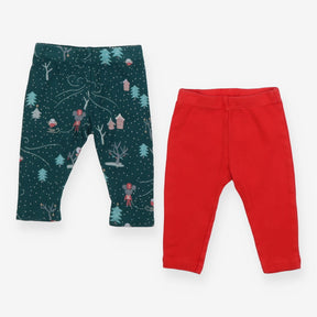 2 pack festive leggings