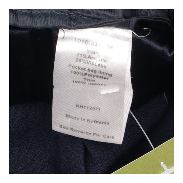 Navy Elasticated Waist Side Stripe Trousers