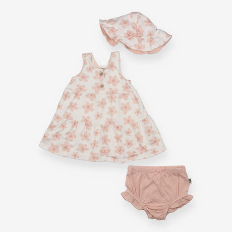 Outfit shorts t-shirt & hat pink floral