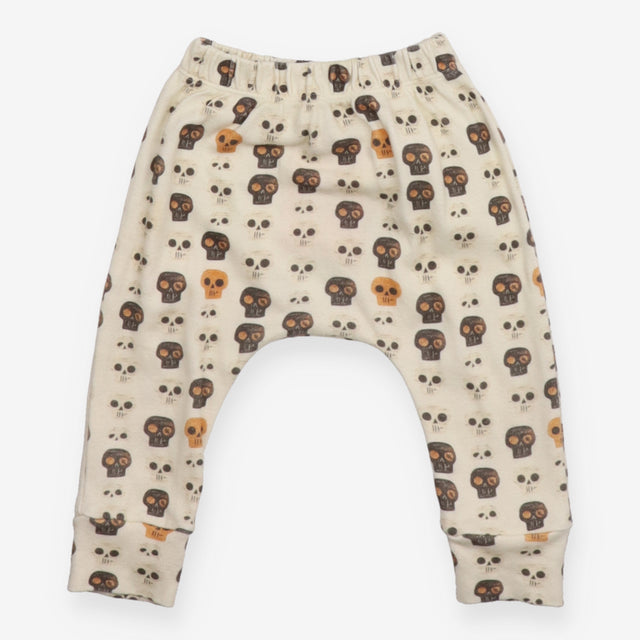 Leggings cream skeleton head