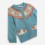 Cardigan Fairisle Knit with Guinea Pigs