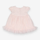 Pink Tulle Skirt Dress with Bow LS