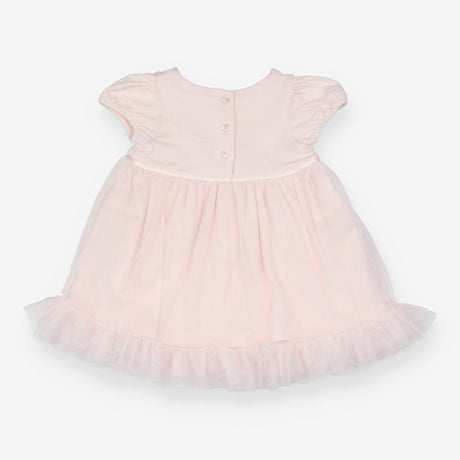 Pink Tulle Skirt Dress with Bow LS
