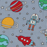 Sleepsuit grey space robots