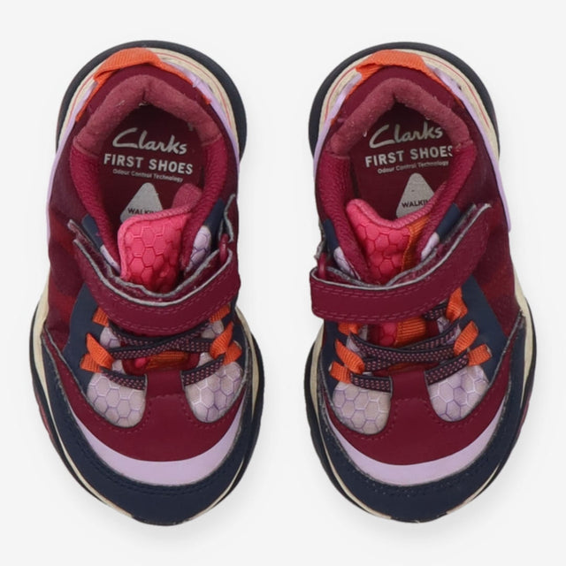 Burgundy walking shoes