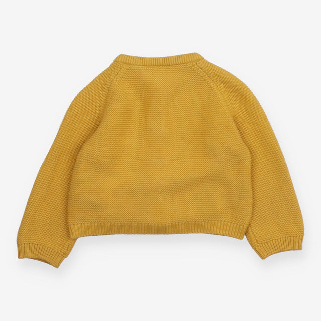 Cardigan yellow koala pockets