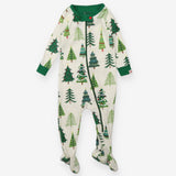 Sleepsuit green christmas trees