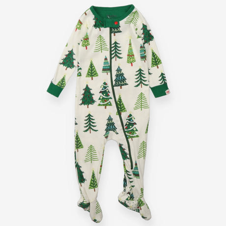 Sleepsuit green christmas trees