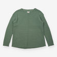  Sage Green Textured Crew Neck Cotton Knit 