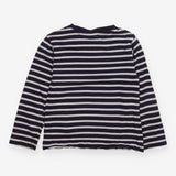 Navy and White Striped Long Sleeve 