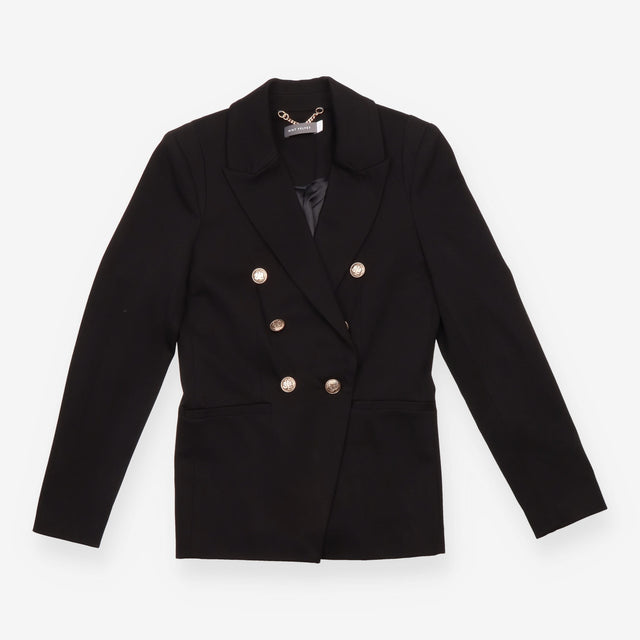 Mint Velvet Black Double Breasted Gold Button Mili