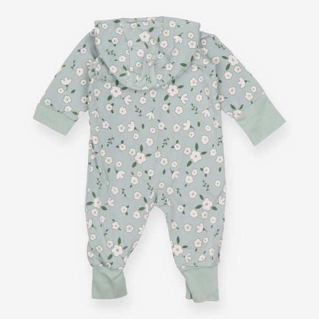 Green all-in-one with white flowers
