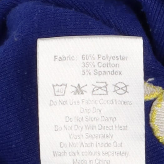 Thermal set blue with yellow trim and lightning