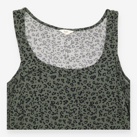 Maxi Dress in Grey Leopard Print