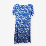 Joe Browns Blue White Floral Jersey Short Sleeve M
