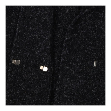 Jacket Black Wool Collarless
