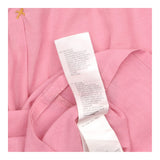 Pintuck Blouse in Mid Pink with Ruffled Collar