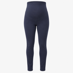 Maternity Leggings Navy Organic Cotton Over Bump