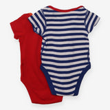 Bodysuit red blue and white stripe Miffy