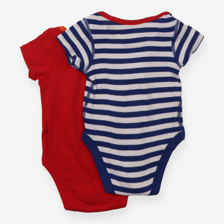 Bodysuit red blue and white stripe Miffy