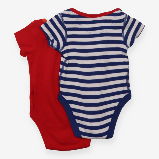 Bodysuit red blue and white stripe Miffy