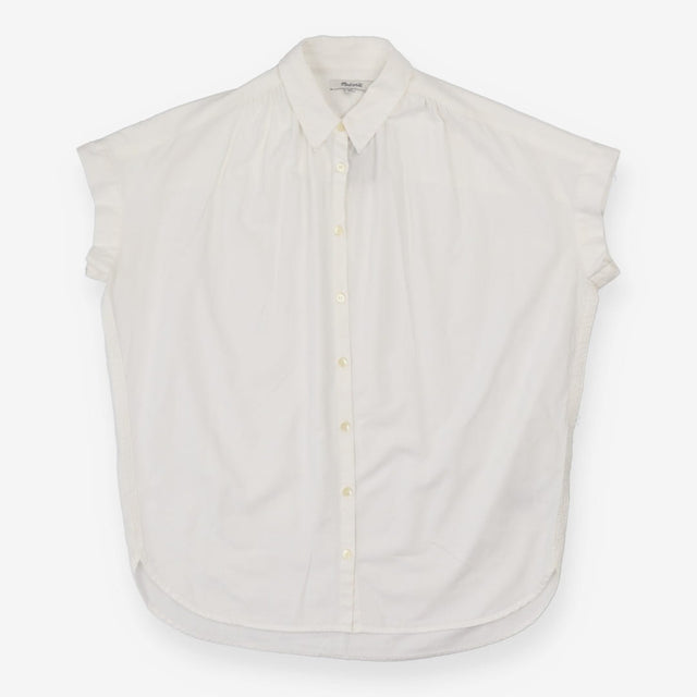 Shirt white cotton button down