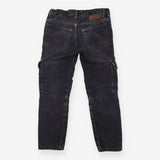 Trousers grey soft cord cargo