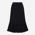 Dark Navy 100% Viscose Cotton Lined Elasticated Dr