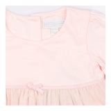 Pink Tulle Skirt Dress with Bow