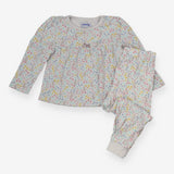 Pyjamas White Rabbits, Mice and Flowers