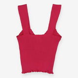 Rouje Gianni knit tank top in fuchsia pink