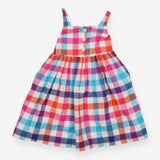 Summer Dress Pink and Blue Check