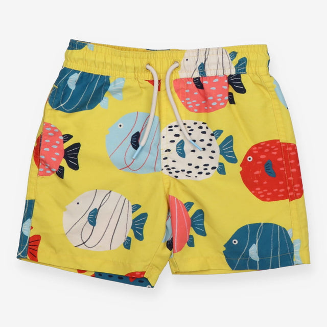 Swim shorts yellow fishes 