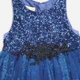 Blue Sequin Party Dress