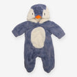 Pramsuit blue penguin fur