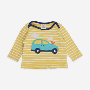 Top LS Yellow Striped Blue Car
