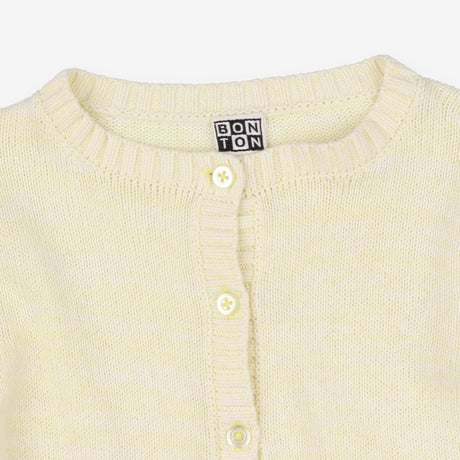 Cardigan Knit Lemon Stripe