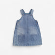 Denim Pinafore with spots 