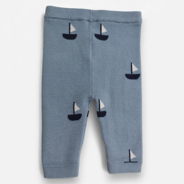Outfit Blue Sweater and Trouser with Sail Boats