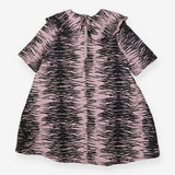 Dress pink denim with tiger print