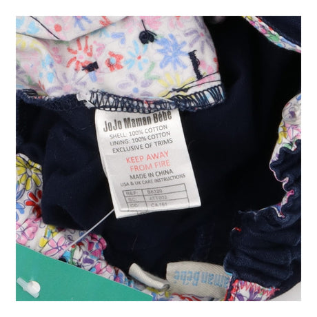 Shorts navy floral turn ups