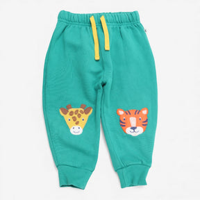 Joggers green character crawlers tiger yellow draw
