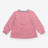 T-shirt long sleeve pink spotted with chicken