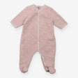 Pink Fleece Sleepsuit with Stars